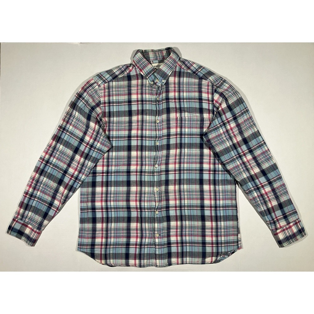 Taylor Stitch Shirt Mens Size 46 Plaid Casual Button Down  Long Sleeve